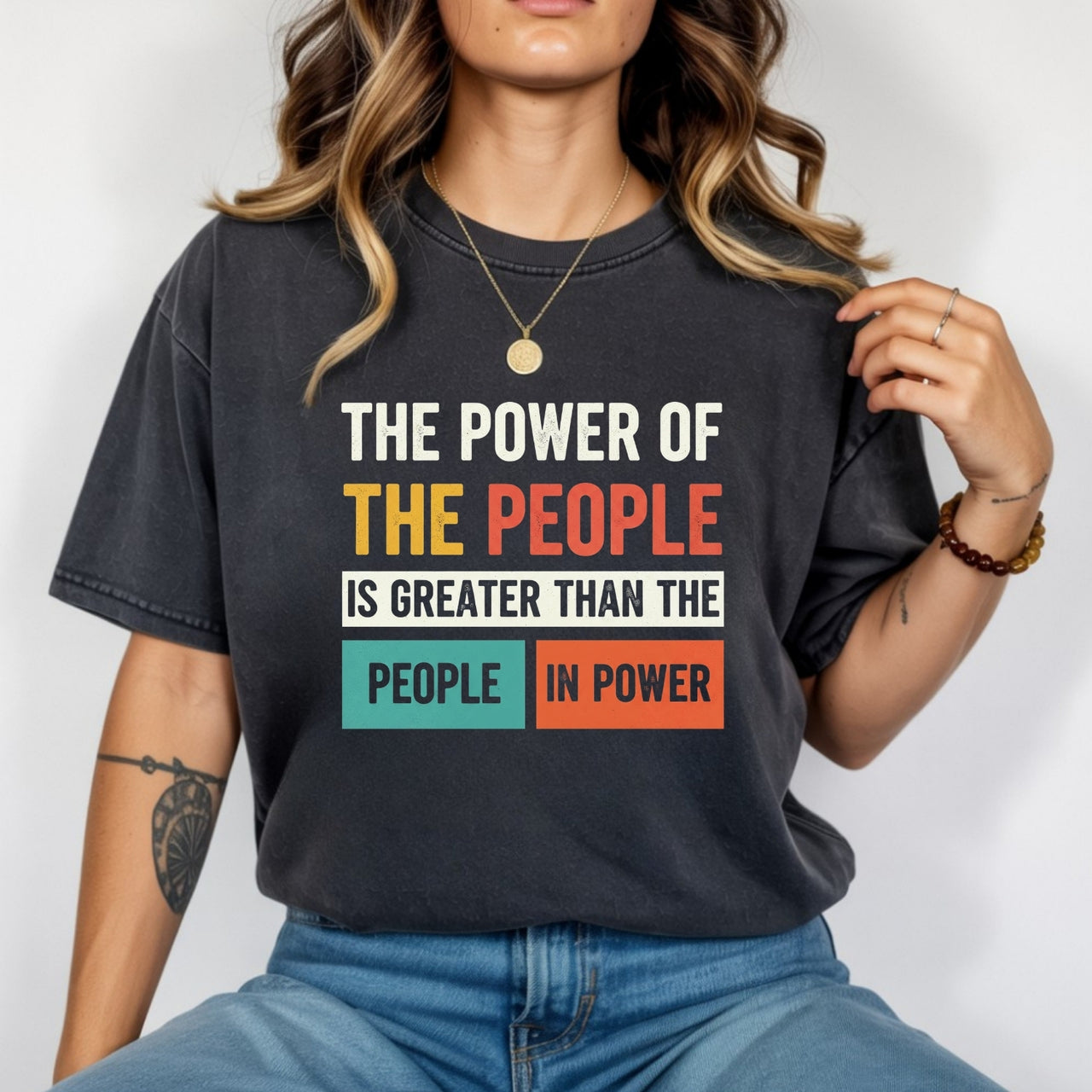 The Power of the People T-Shirt – Retro Comfort Graphic Tee – Freedom & Solidarity Top