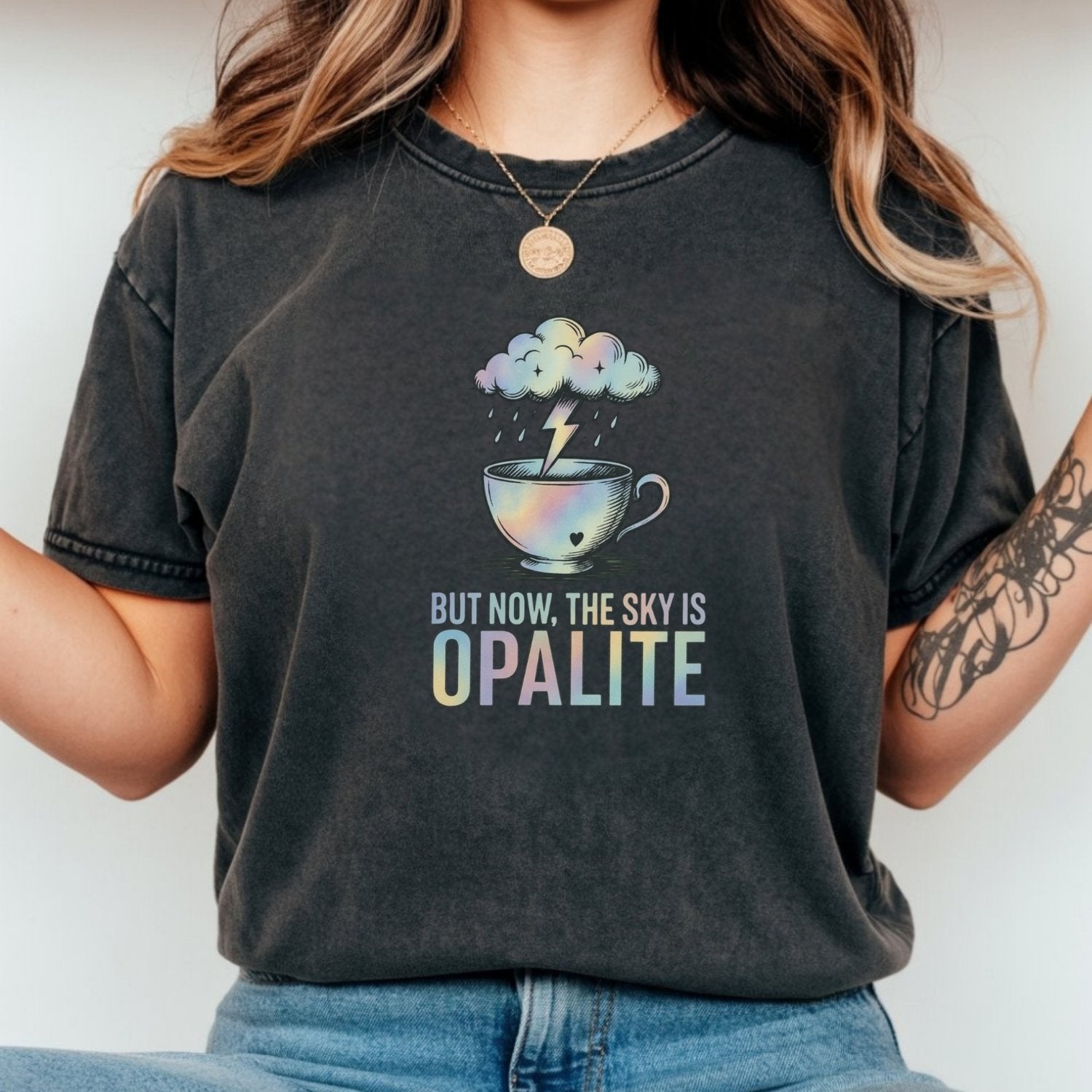 The Sky Is Opalite Tee – Dreamy Soft Pastel Aesthetic T-Shirt