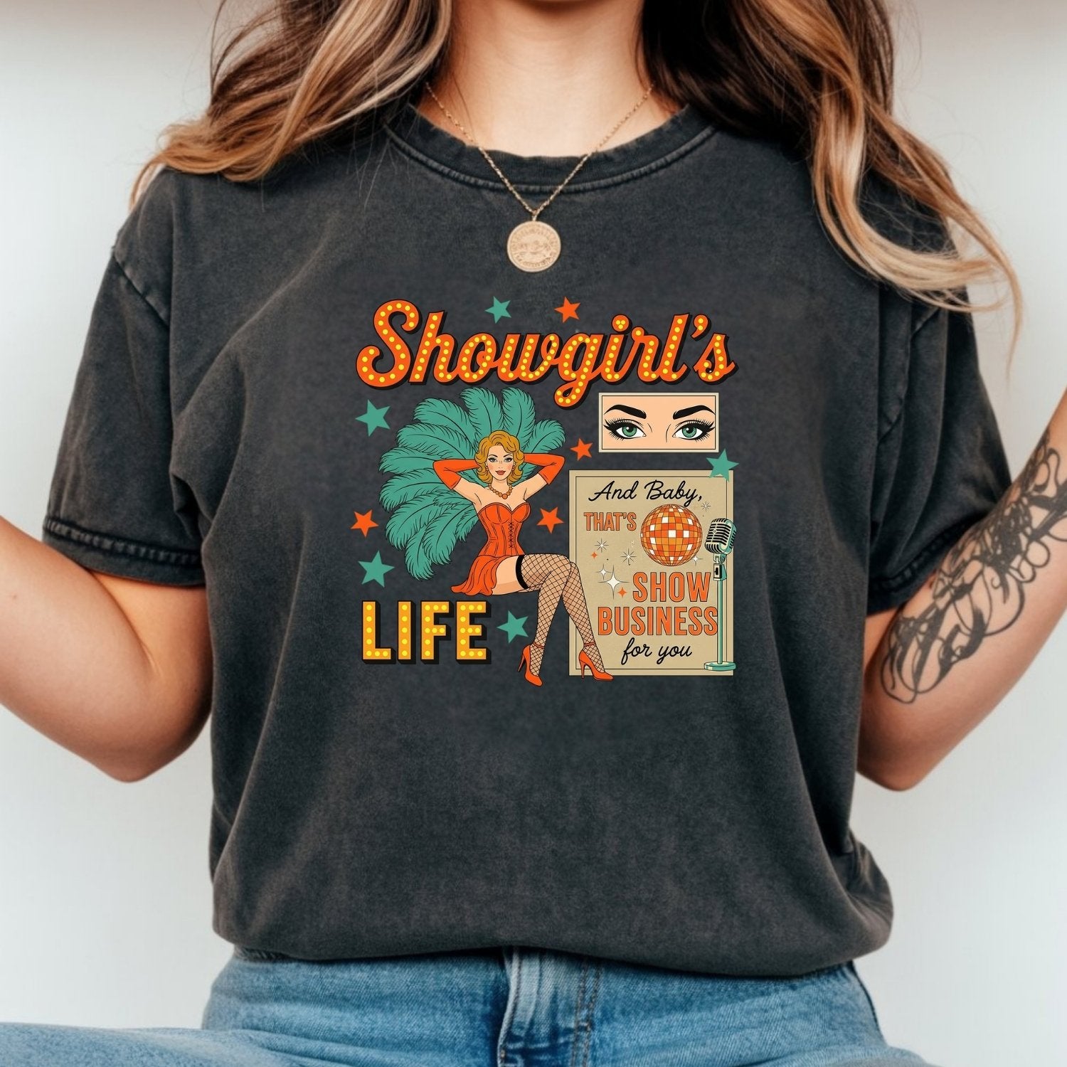 Showgirl Life Era T-Shirt – Retro Era-Inspired Graphic Tee