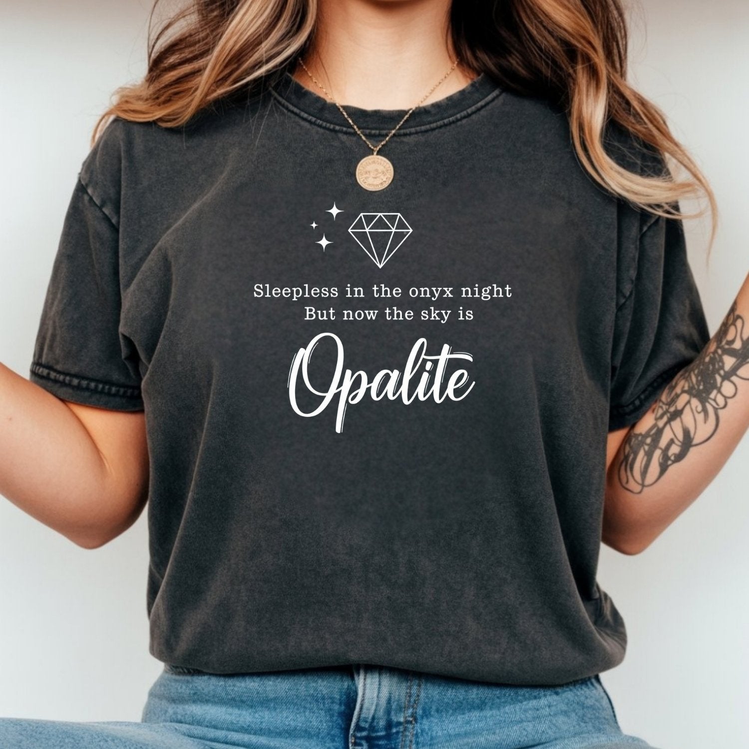 Opalite Sky Shirt – Sleepless in the Onyx Night Poetic Crystal Tee