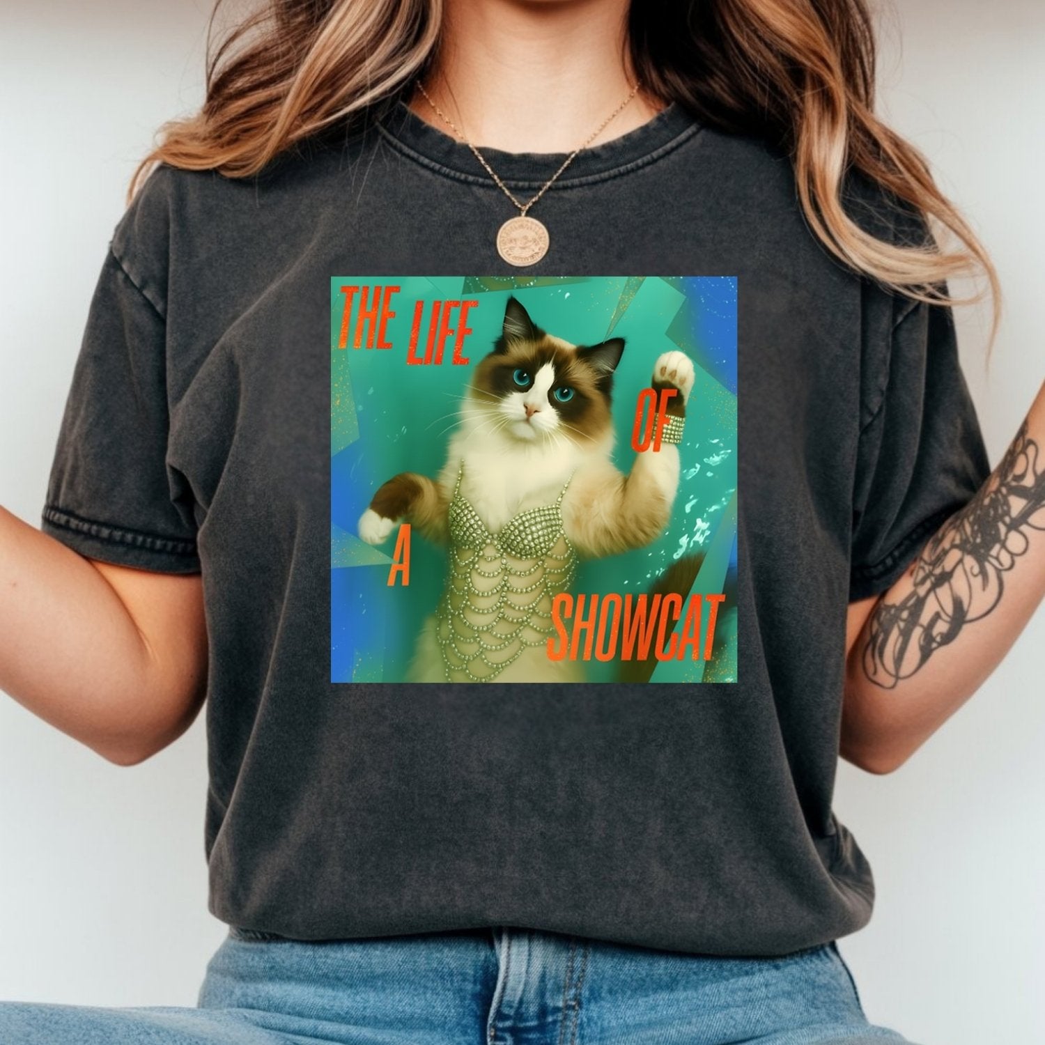 The Life of a Showcat Shirt – Funny Cat Lover Graphic Tee