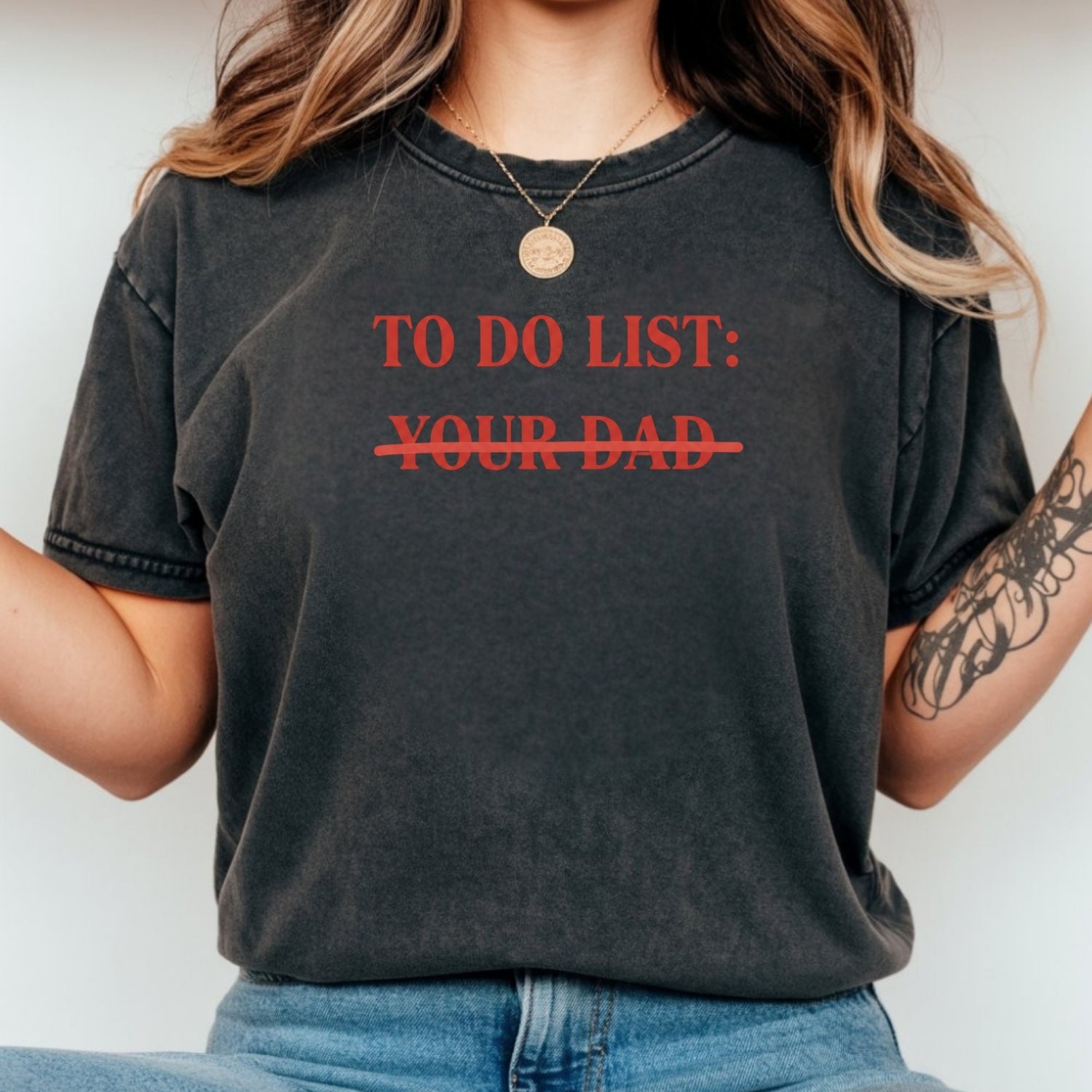To Do List Tee – Funny Sarcastic Humor Shirt – Sassy Wordplay Graphic Top