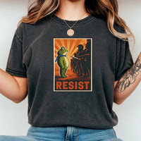 Portland Frog Shirt – Funny Rebel Graphic Tee – No Kings in America Parody Design