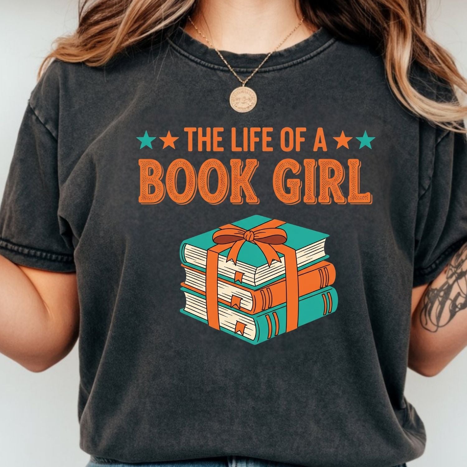 The Life of a Book Girl Shirt - Showgirl Graphic Tee - Book Lover Fan Convention T-Shirt