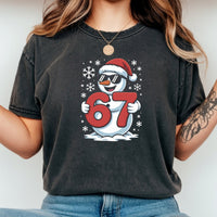 Funny Snowman Six Seven T-Shirt – Christmas Meme Graphic Tee.png