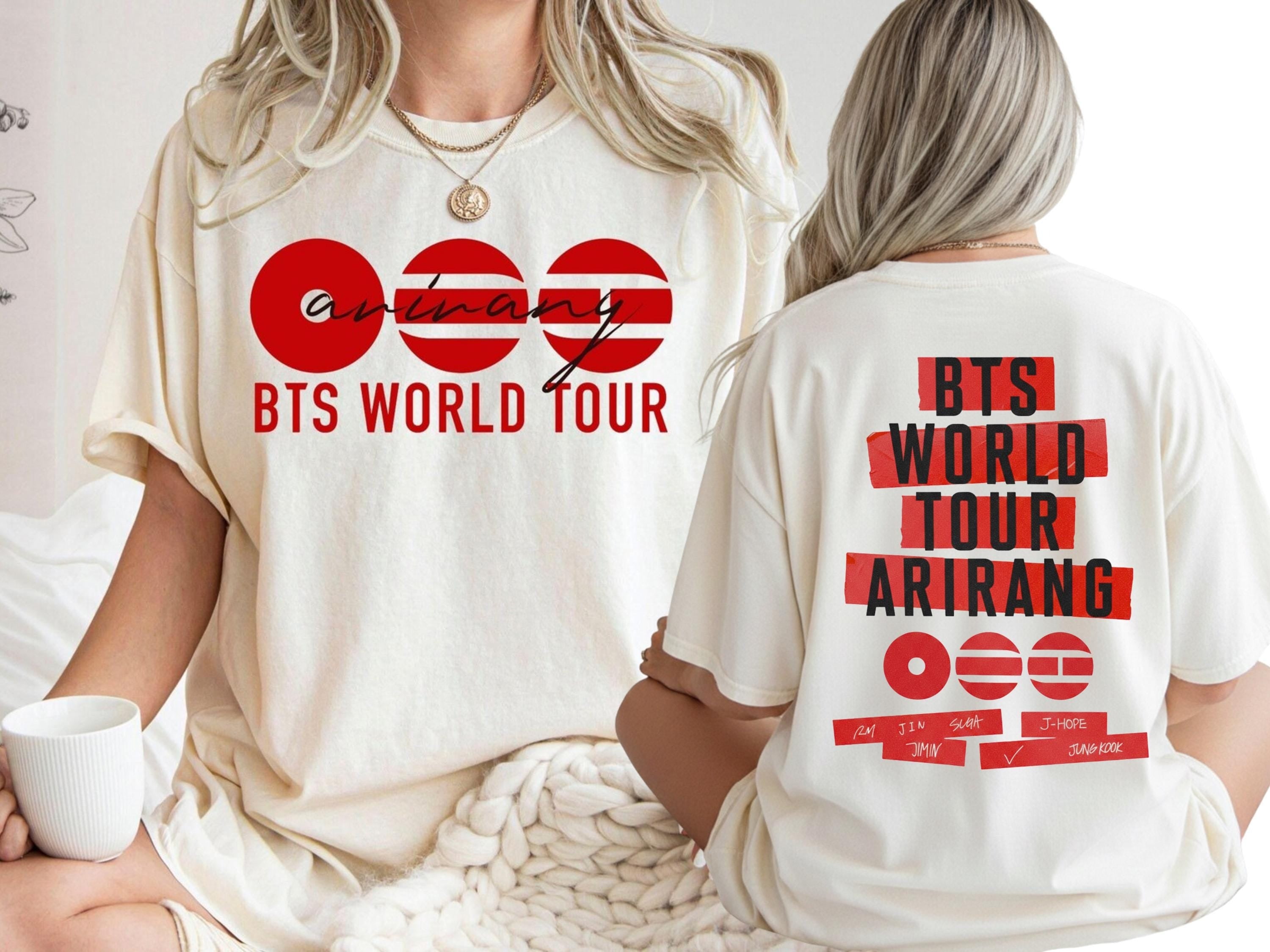 2026 World Tour Double-Sided T-Shirt – K-Pop Inspired Boy Band Graphic Tee