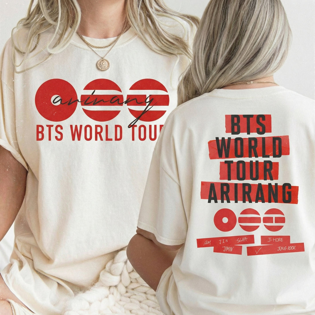 2026 World Tour Double-Sided T-Shirt – K-Pop Inspired Boy Band Graphic Tee