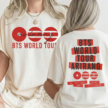 2026 World Tour Double-Sided T-Shirt – K-Pop Inspired Boy Band Graphic Tee