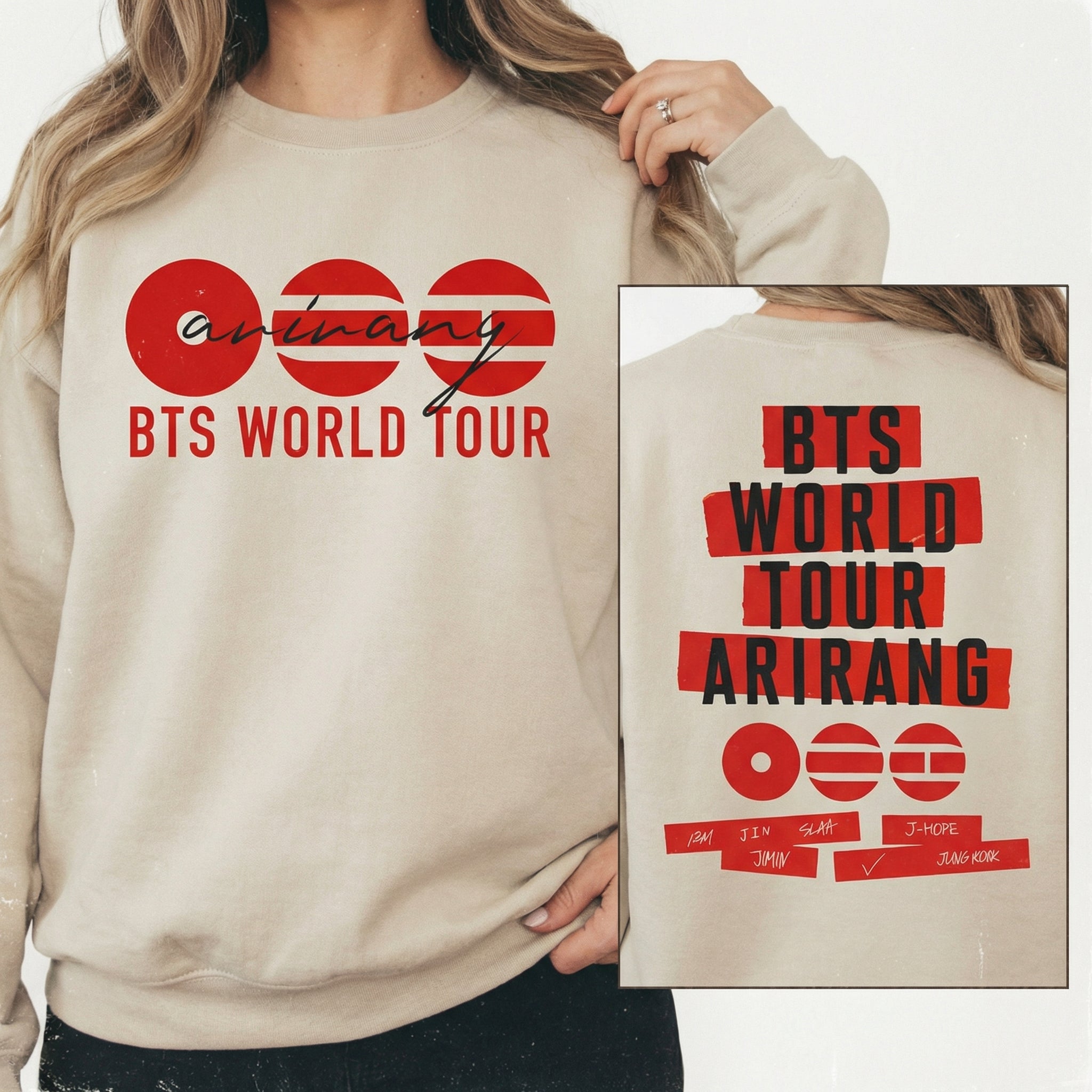 2026 World Tour Double-Sided T-Shirt – K-Pop Inspired Boy Band Graphic Tee
