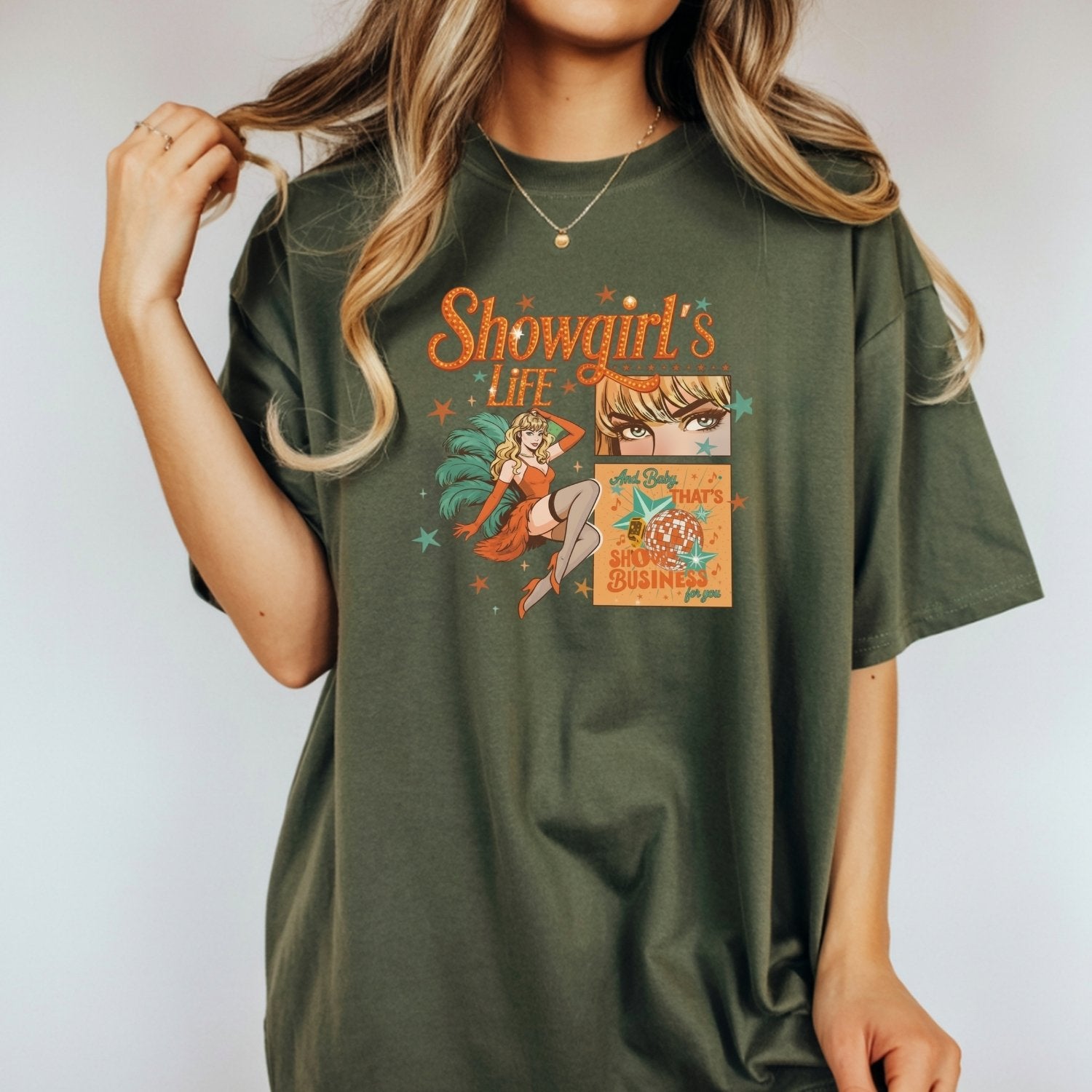 Showgirl Life Era T-Shirt – Vintage Aesthetic Graphic Tee for Youth & Adults