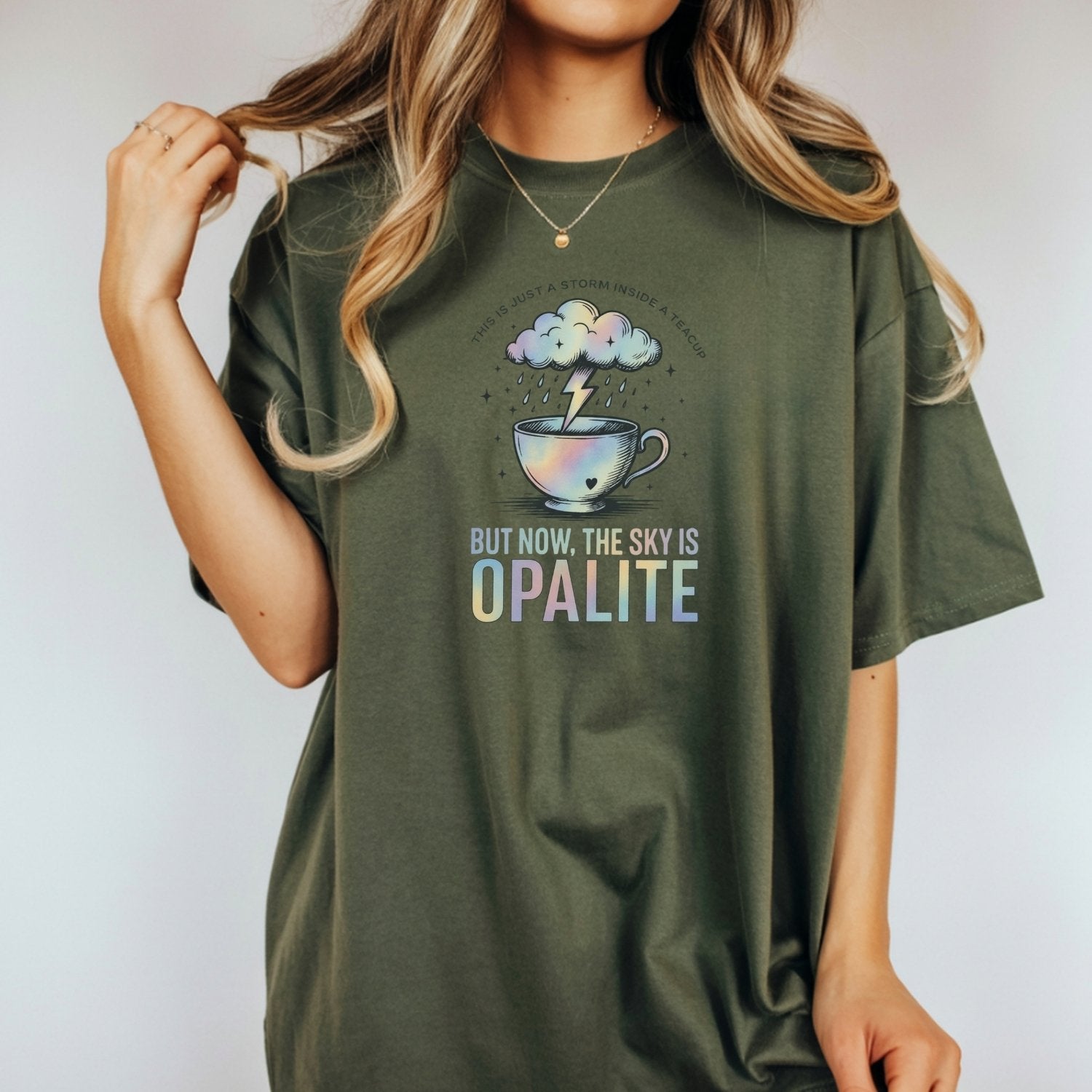 The Sky Is Opalite Tee – Dreamy Soft Pastel Aesthetic T-Shirt