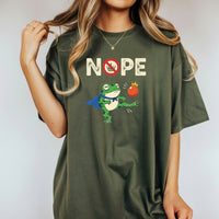 Portland Frog NOPE Meme Tee – Funny Rebellious Unisex Graphic Shirt