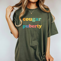 Cougar Menopause T-Shirt – Funny Bossy Moms Tee – Perimenopause Humor Graphic Top