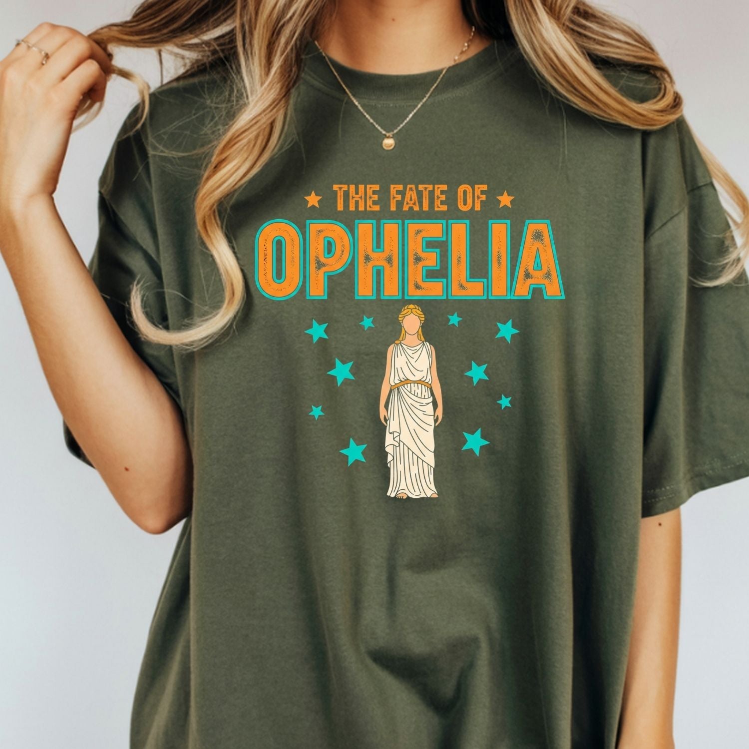 The Life of Ophelia Shirt - The Fate of Ophelia Tee - Vintage Literary Fan Graphic T-Shirt