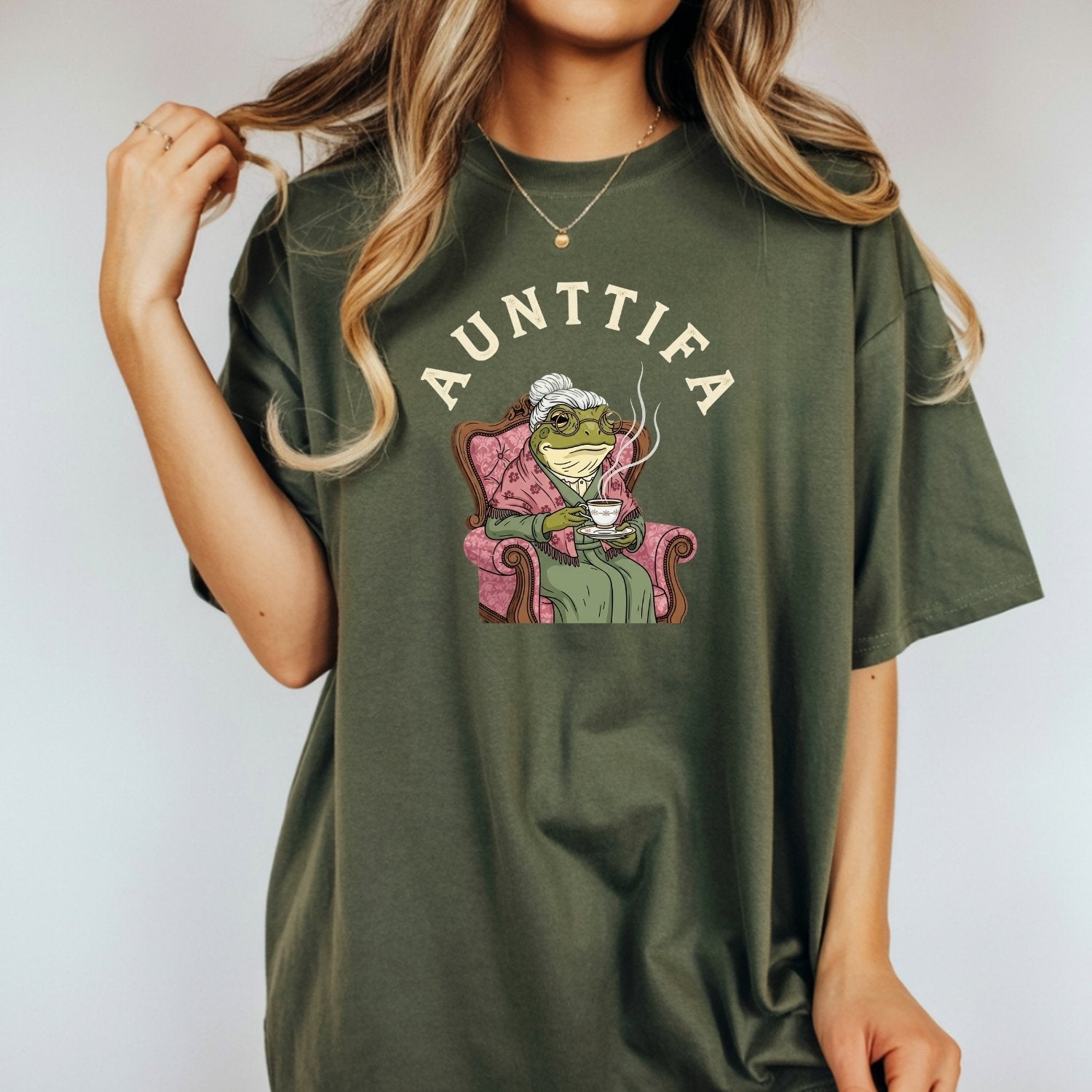 Funny Frog Meme Shirt – Aunt Tifa Inspired Graphic Tee