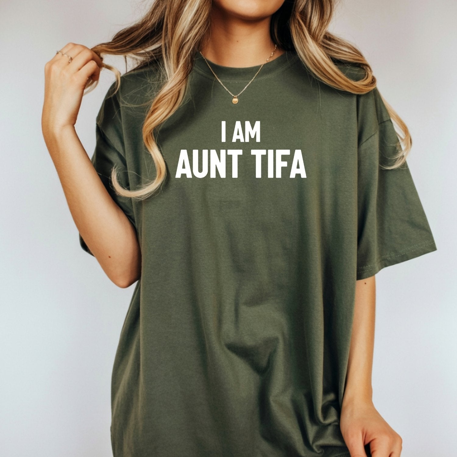 Funny Aunt Tifa Shirt – Humorous Meme Graphic Tee for Aunts