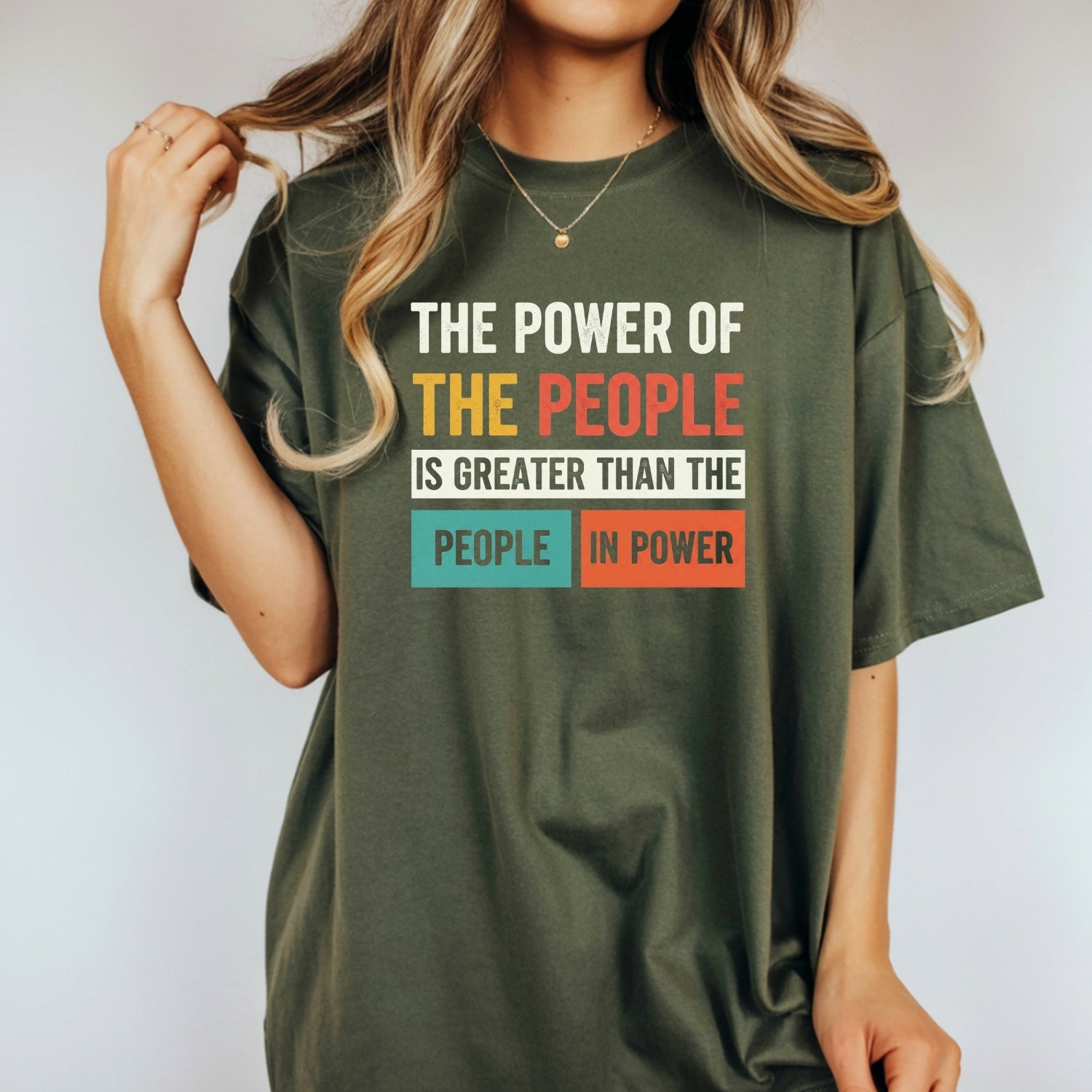 The Power of the People T-Shirt – Retro Comfort Graphic Tee – Freedom & Solidarity Top