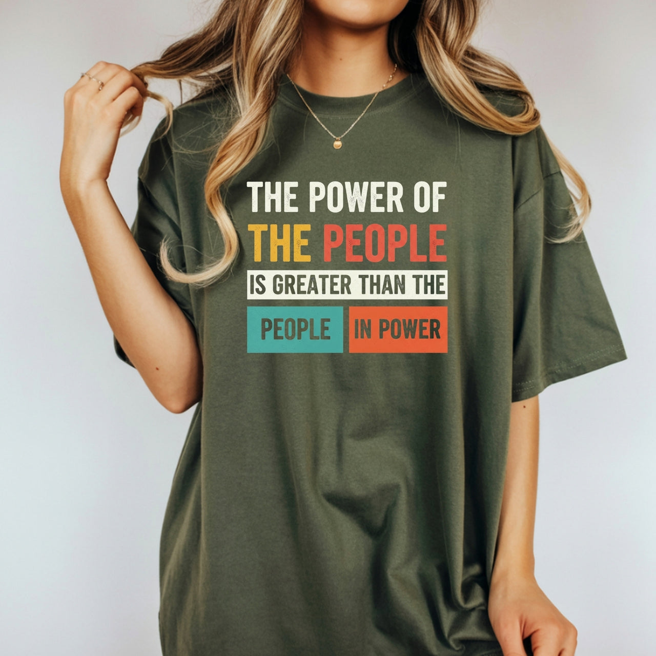 The Power of the People T-Shirt – Retro Comfort Graphic Tee – Freedom & Solidarity Top