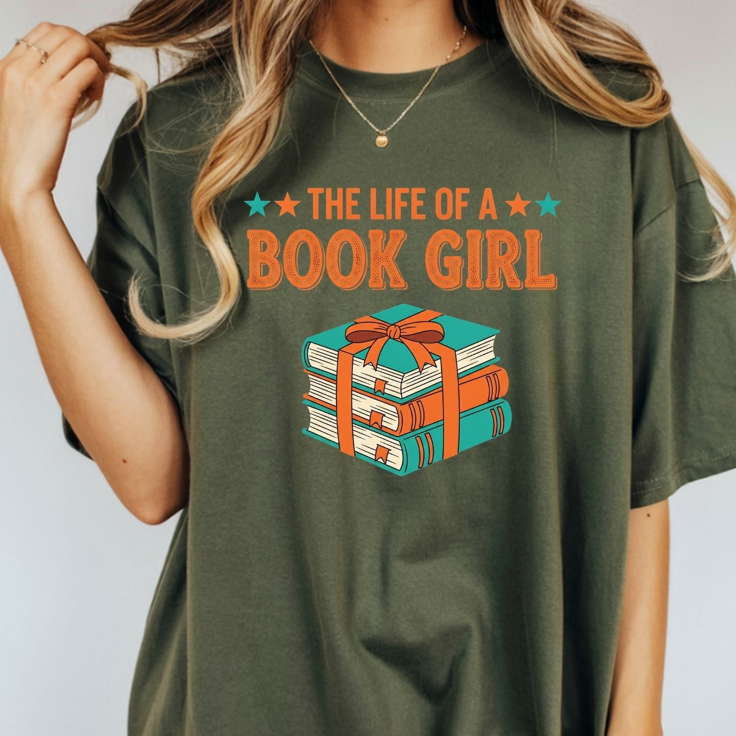 The Life of a Book Girl Shirt - Showgirl Graphic Tee - Book Lover Fan Convention T-Shirt