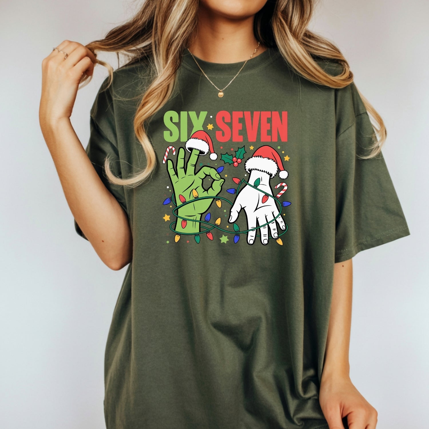 6 7 Christmas Shirt – Funny Santa Meme Holiday Tee