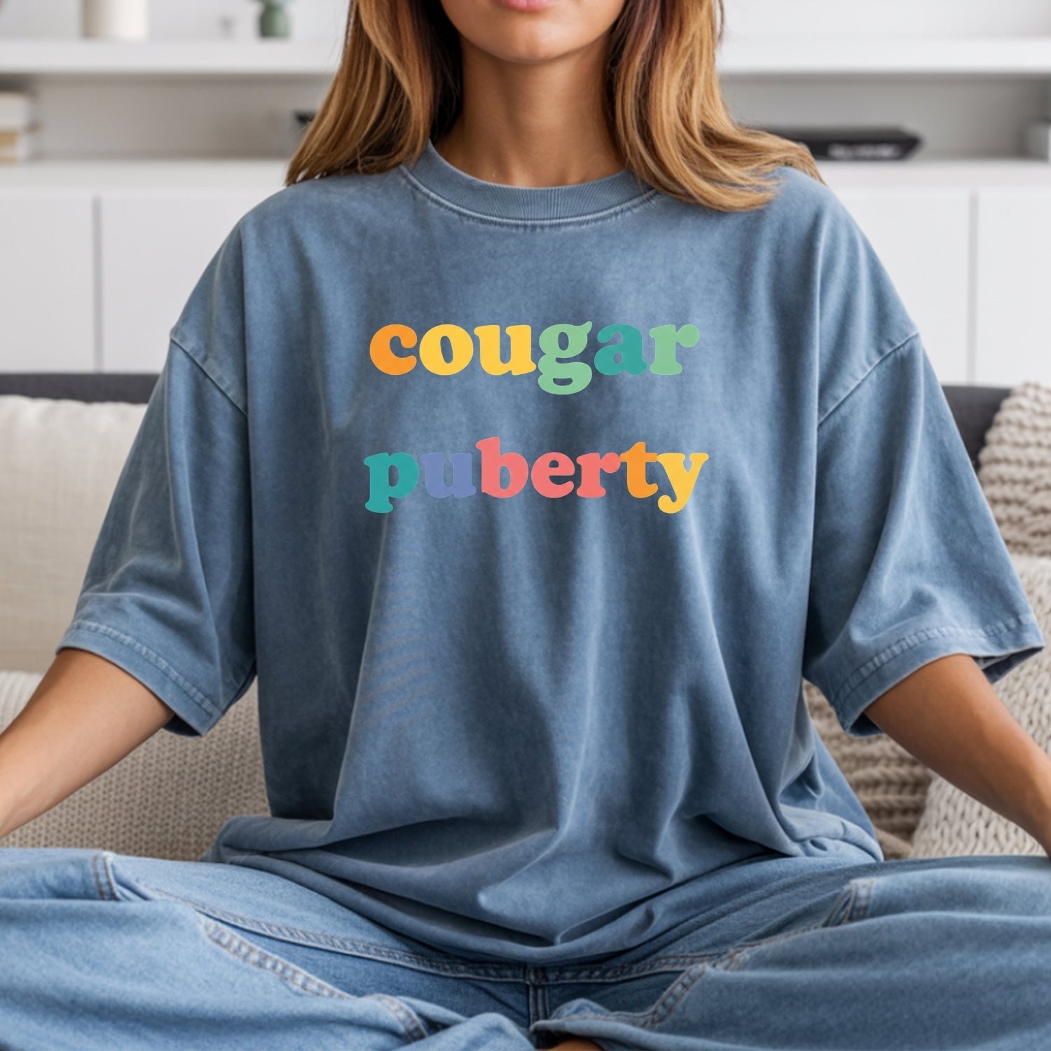 Cougar Menopause T-Shirt – Funny Bossy Moms Tee – Perimenopause Humor Graphic Top