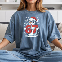 Funny Snowman Six Seven T-Shirt – Christmas Meme Graphic Tee.png