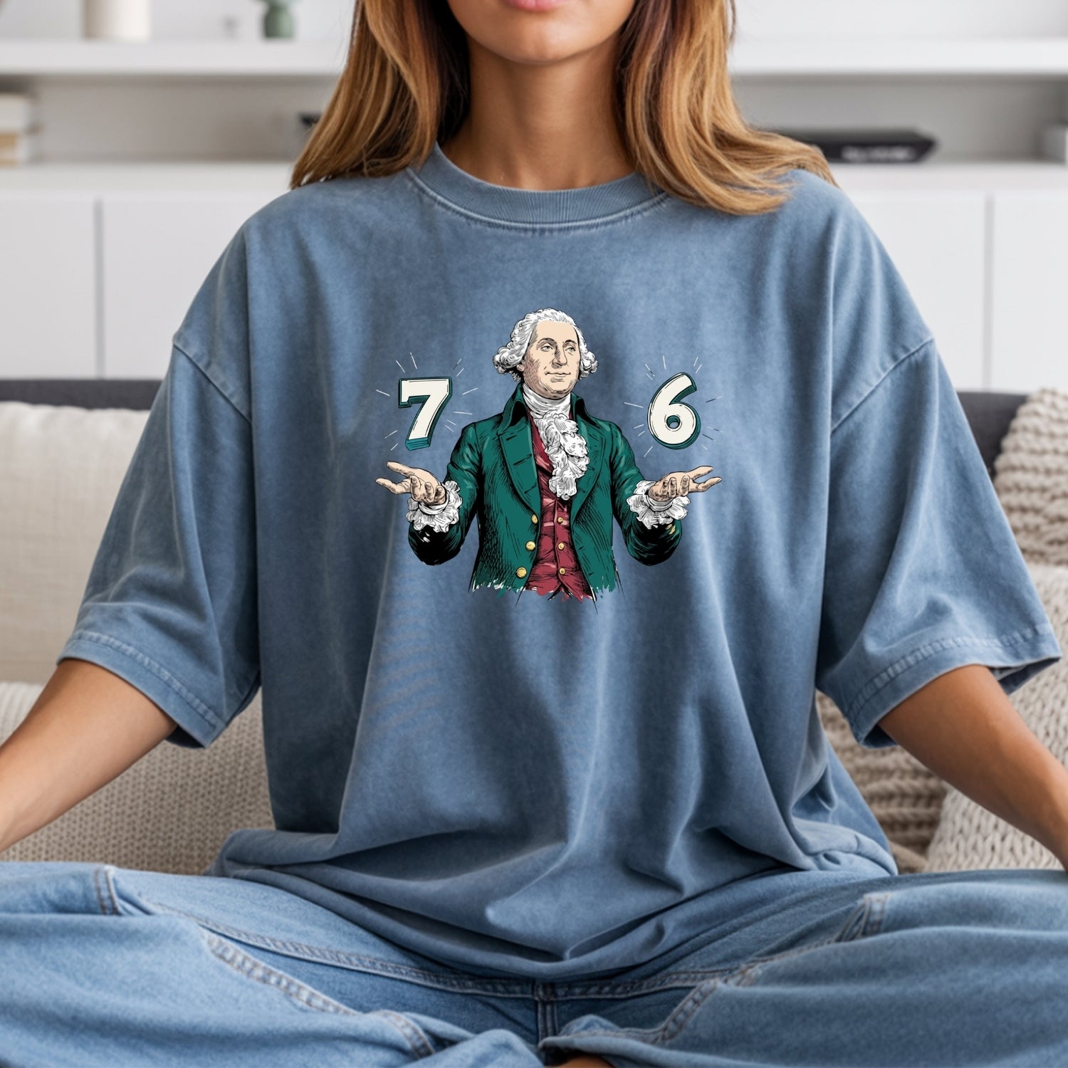Six Seven Shirt – Vintage George Washington American History Graphic Tee