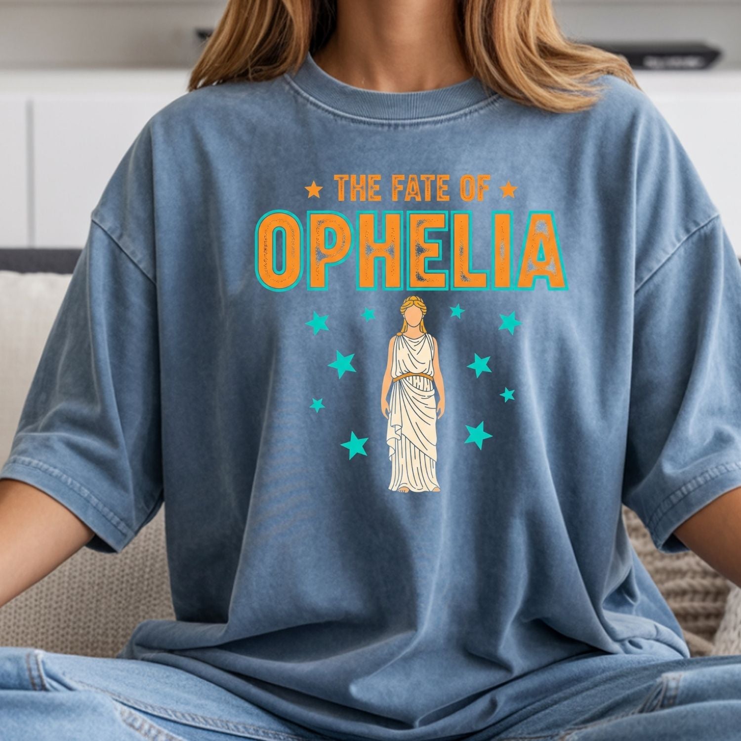 The Life of Ophelia Shirt - The Fate of Ophelia Tee - Vintage Literary Fan Graphic T-Shirt