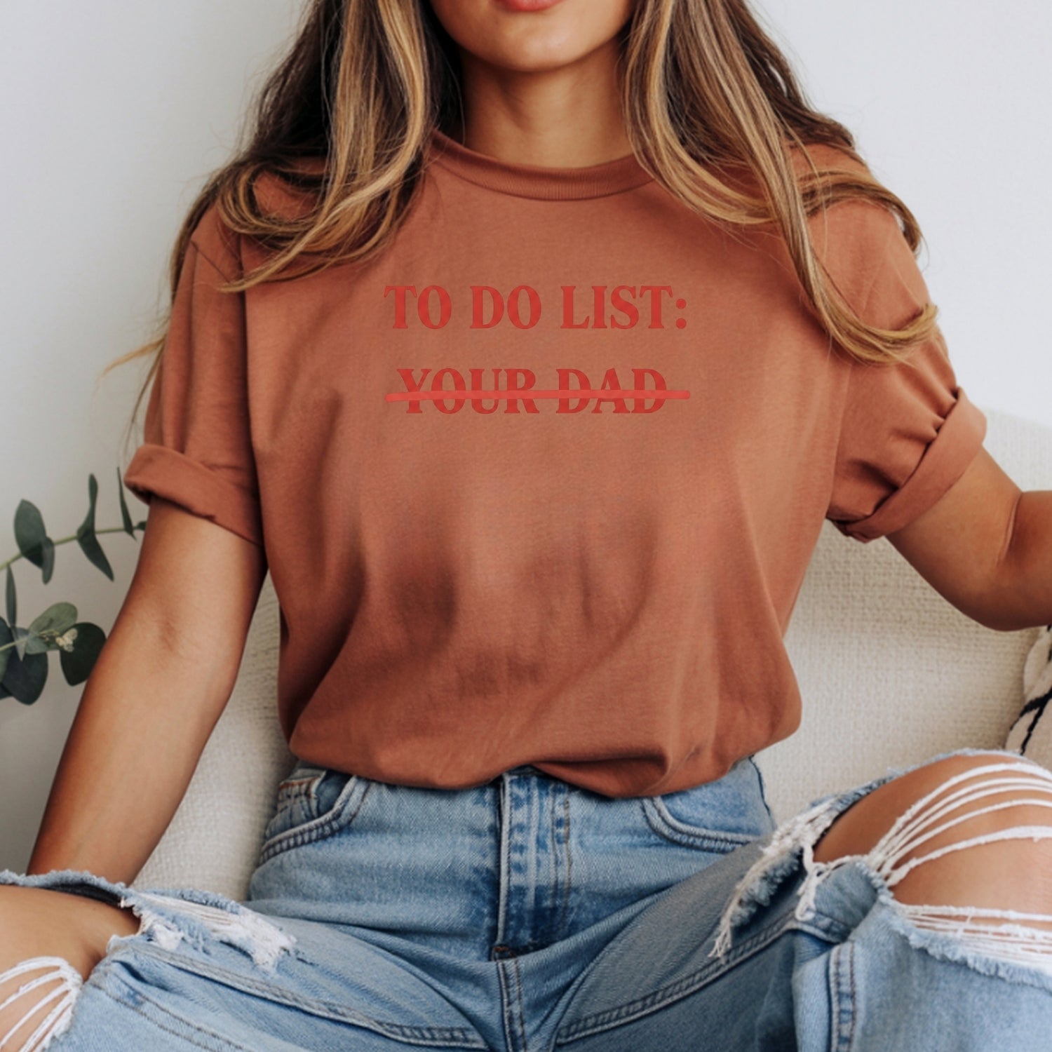 To Do List Tee – Funny Sarcastic Humor Shirt – Sassy Wordplay Graphic Top