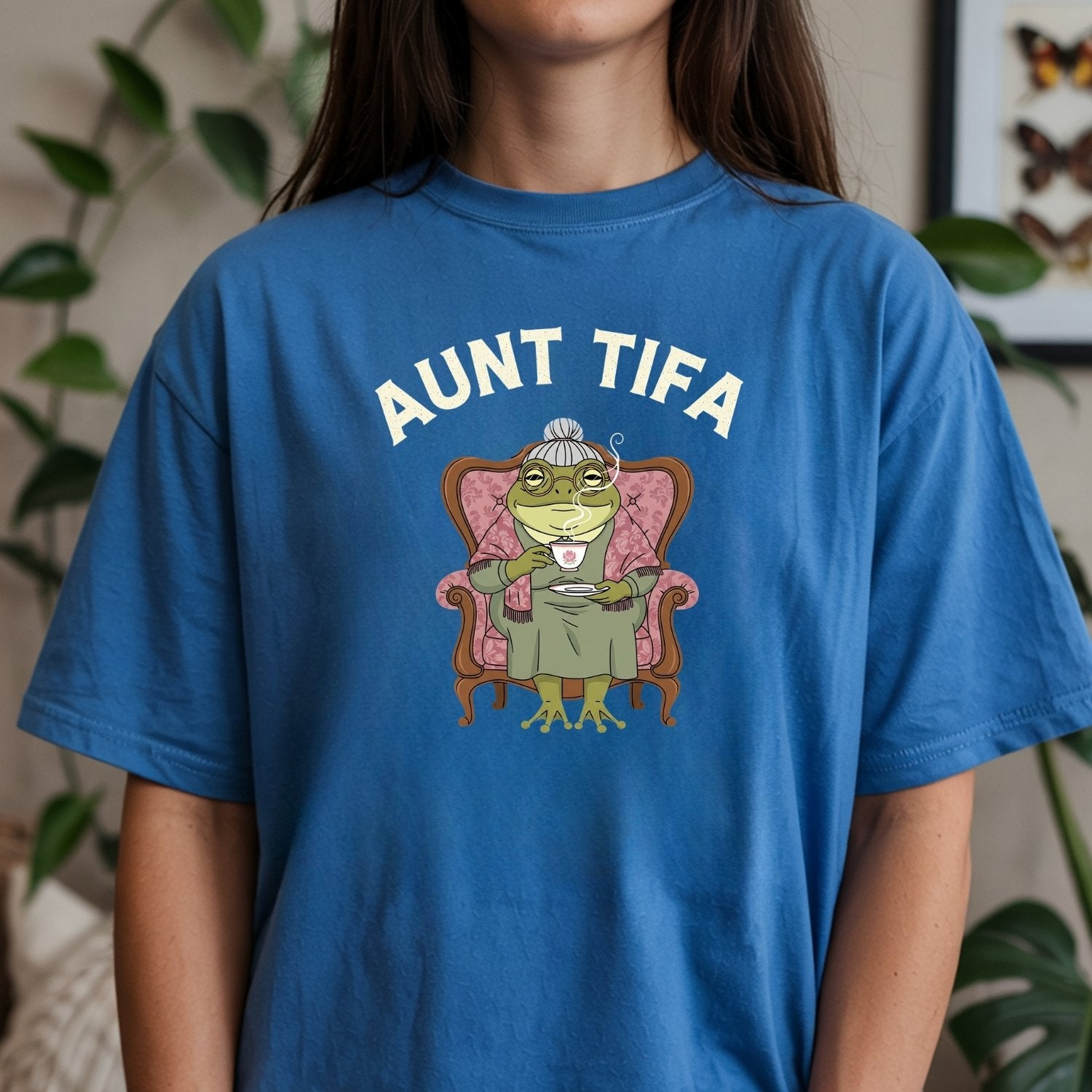 Aunt Tifa Graphic Tee – Funny Internet Meme Style T-Shirt