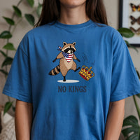 No Kings Raccoon T-Shirt – Funny American Rebel Tee – Patriotic Humor Graphic Top