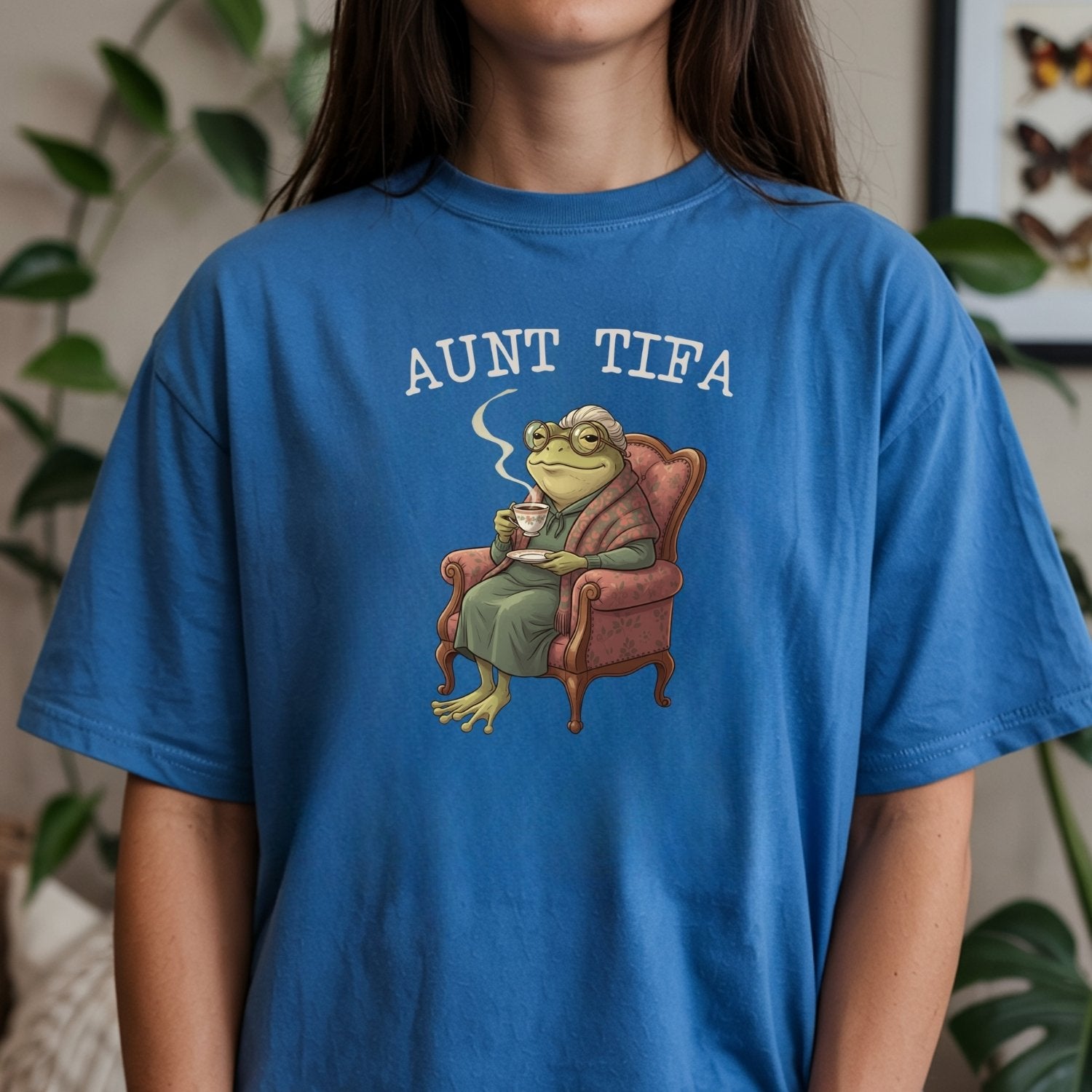 Aunt Tifa Frog T-Shirt – Funny Meme Graphic Tee