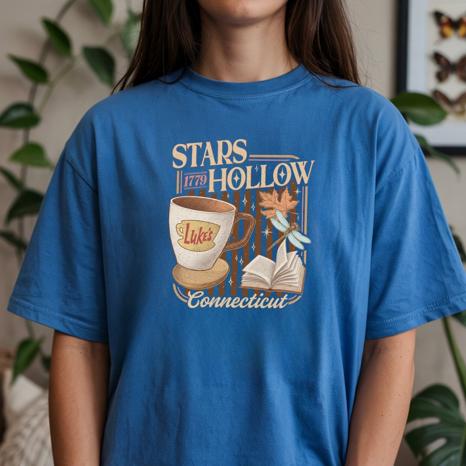 Stars Hollow Coffee Shop T-Shirt – Vintage Connecticut Tee – Retro Small Town Cafe Style