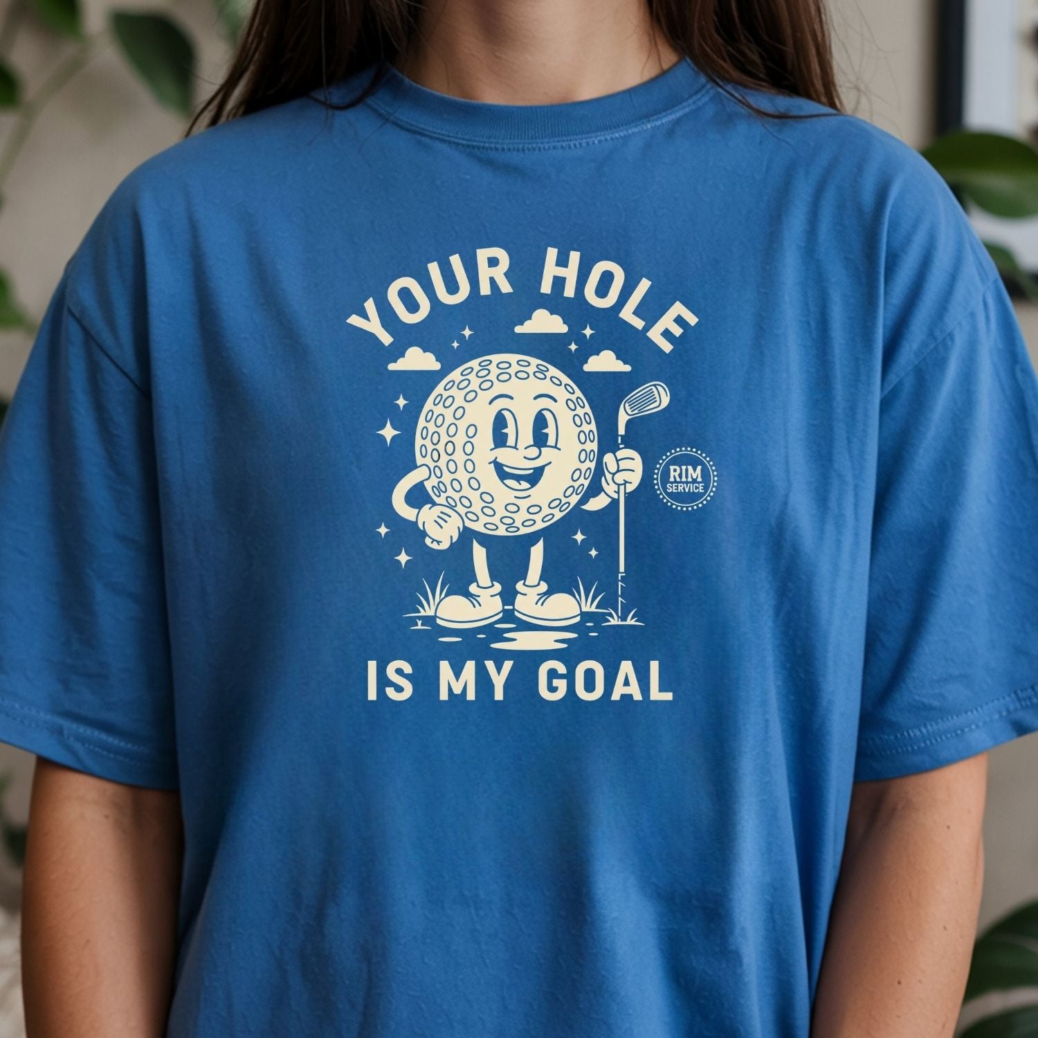 Your Hole is My Goal T-Shirt - Funny Adult Humor Tee - Unhinged Golf Graphic Shirt