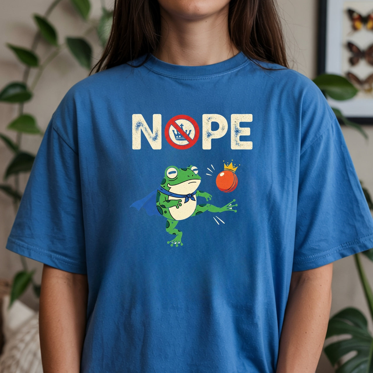 Portland Frog NOPE Meme Tee – Funny Rebellious Unisex Graphic Shirt