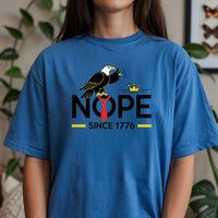 Bald Eagle NOPE Since 1776 T-Shirt – No Kings in America Tee – Funny Patriotic Freedom