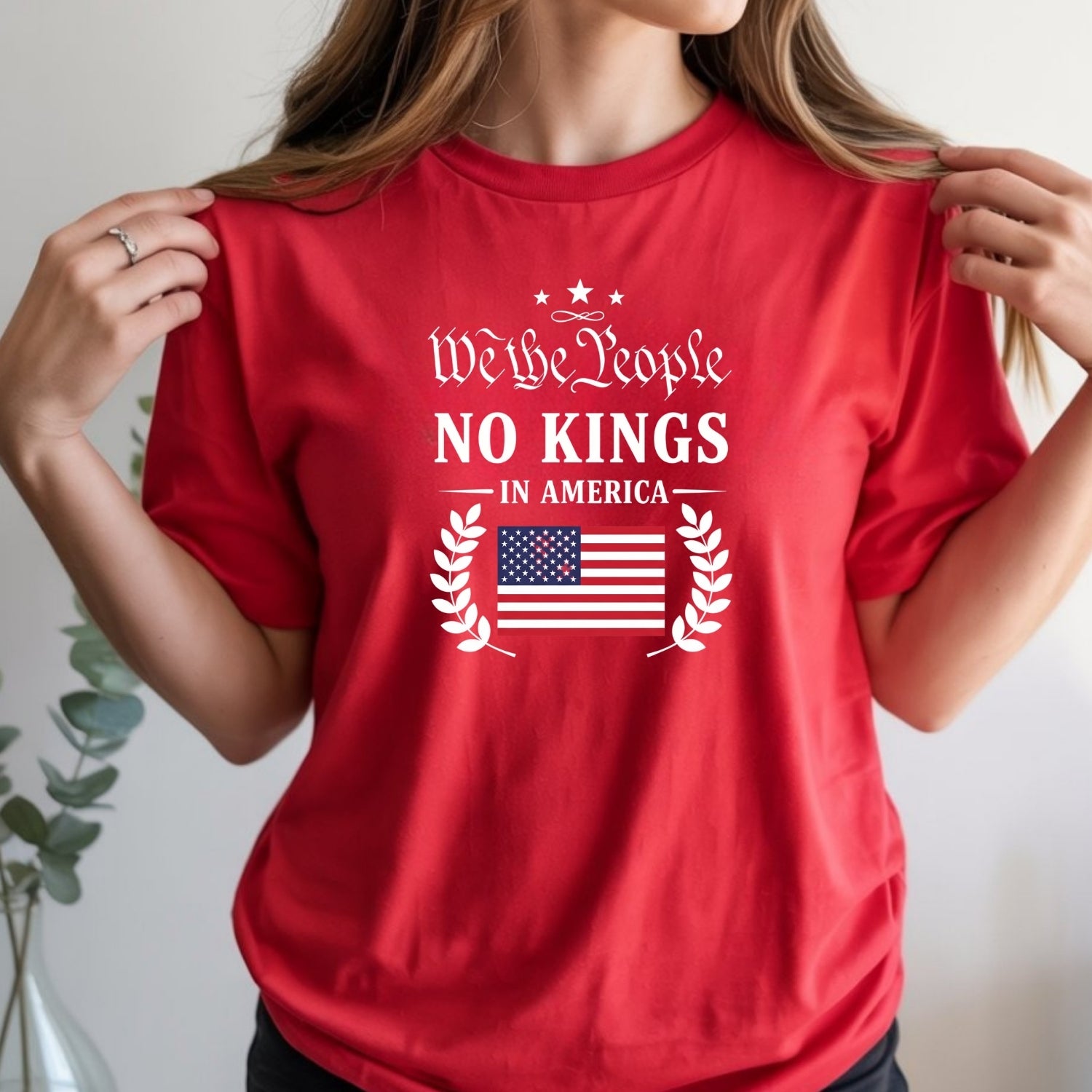 No Kings in America Tee – Liberty & Democracy Statement T-Shirt