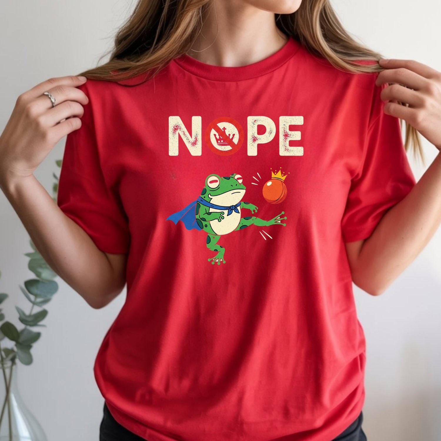 Portland Frog NOPE Meme Tee – Funny Rebellious Unisex Graphic Shirt