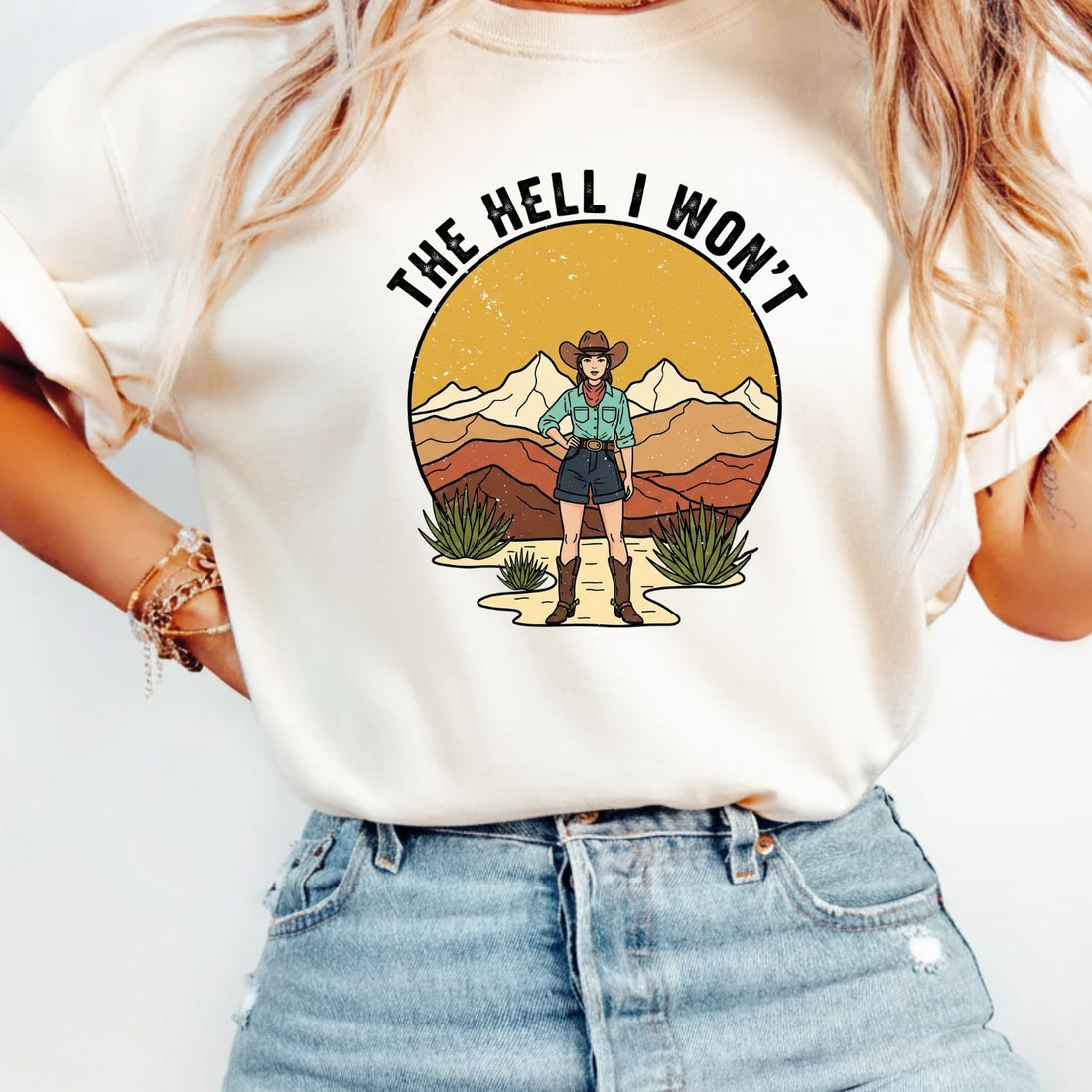 The Hell I Won’t Shirt – Retro Feminist Tee, Women’s Empowerment Gift, Boss Lady T-Shirt