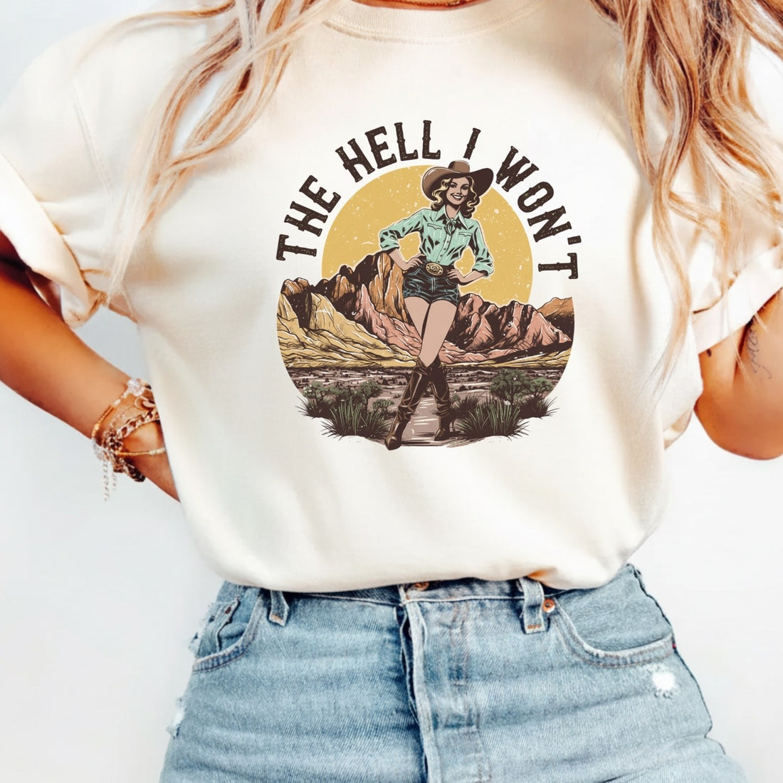 The Hell I Won’t T-Shirt – Retro Feminist Tee, Equality & Strength Gift Idea