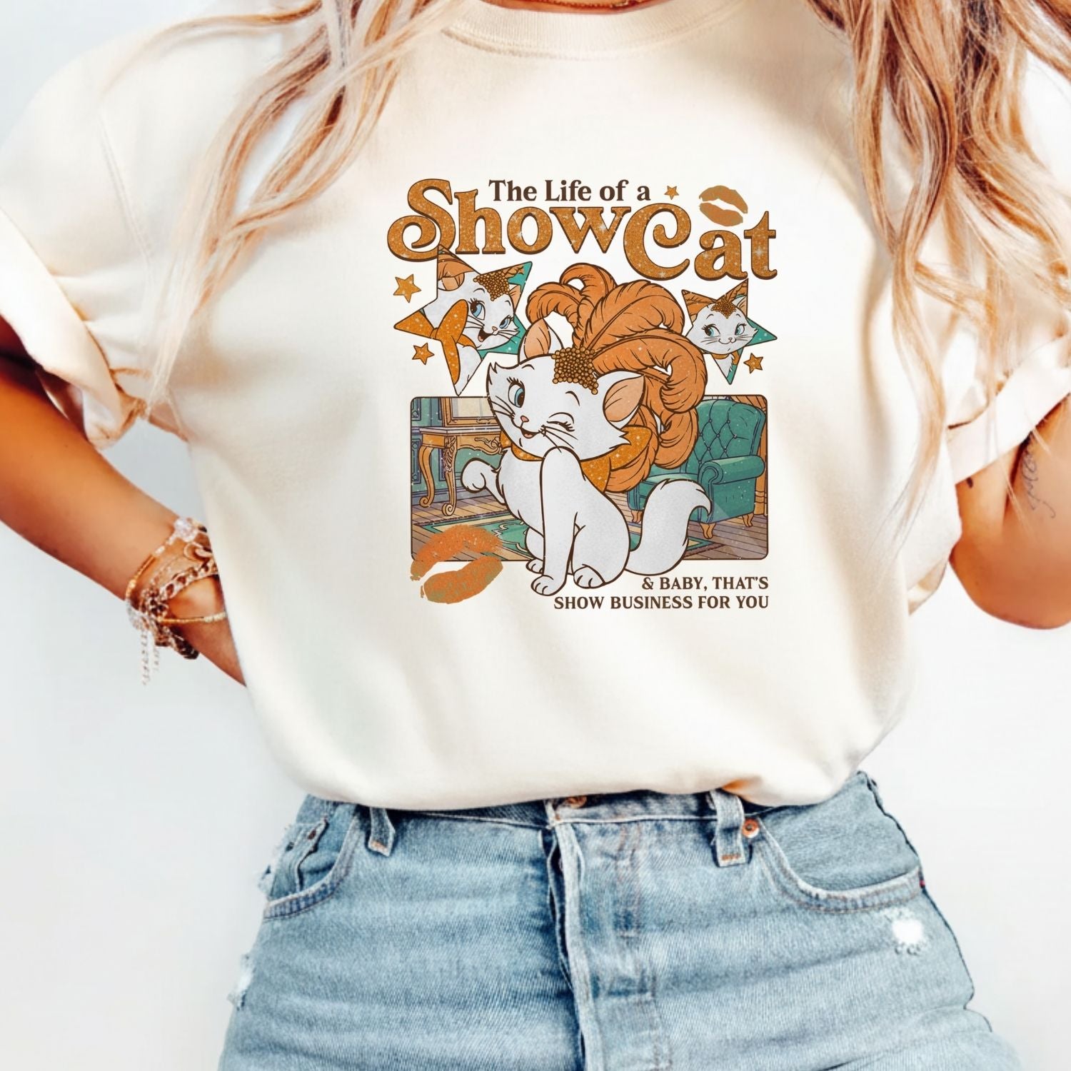 Vintage Showcat Shirt - The Life of a Show Cat Tee - Retro Cat Lover T-Shirt for Women