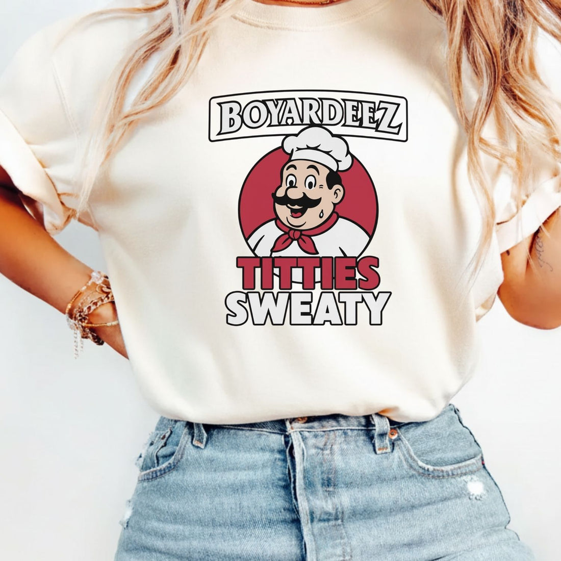 Retro Funny Boyardeez Nutz Sweaty Meme T-Shirt - Embarrassing Graphic Tee - Humor Shirt for Men and Women