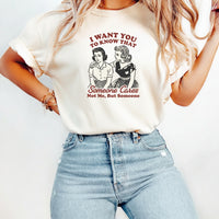 Someone Cares T-Shirt – Retro Sarcastic Tee – Snarky Humor Graphic Design for Women