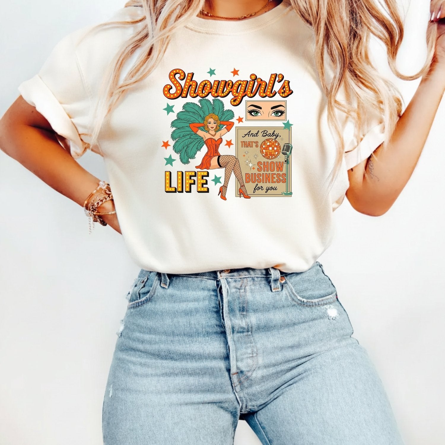 Showgirl Life Era T-Shirt – Retro Era-Inspired Graphic Tee