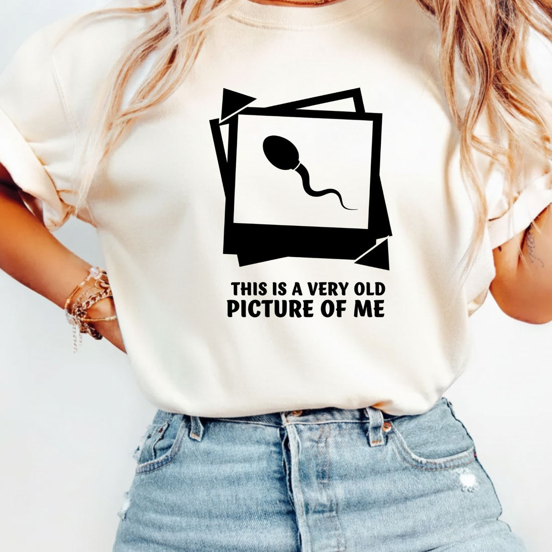 Funny This Is a Very Old Picture of Me T-Shirt - Humor Tee for Men - Sarcastic Birthday Gift