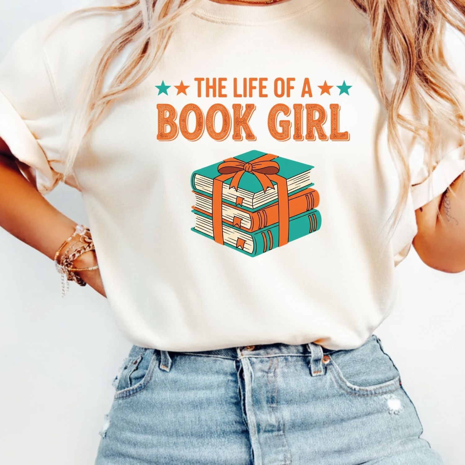 The Life of a Book Girl Shirt - Showgirl Graphic Tee - Book Lover Fan Convention T-Shirt