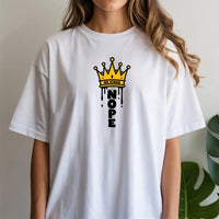 No Kings T-Shirt – Crown Graphic Tee, Patriotic Freedom Protest Design