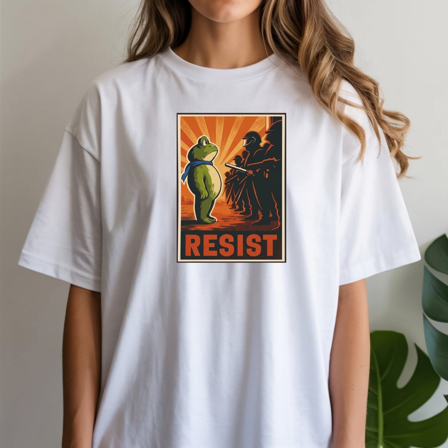 Portland Frog Shirt – Funny Rebel Graphic Tee – No Kings in America Parody Design