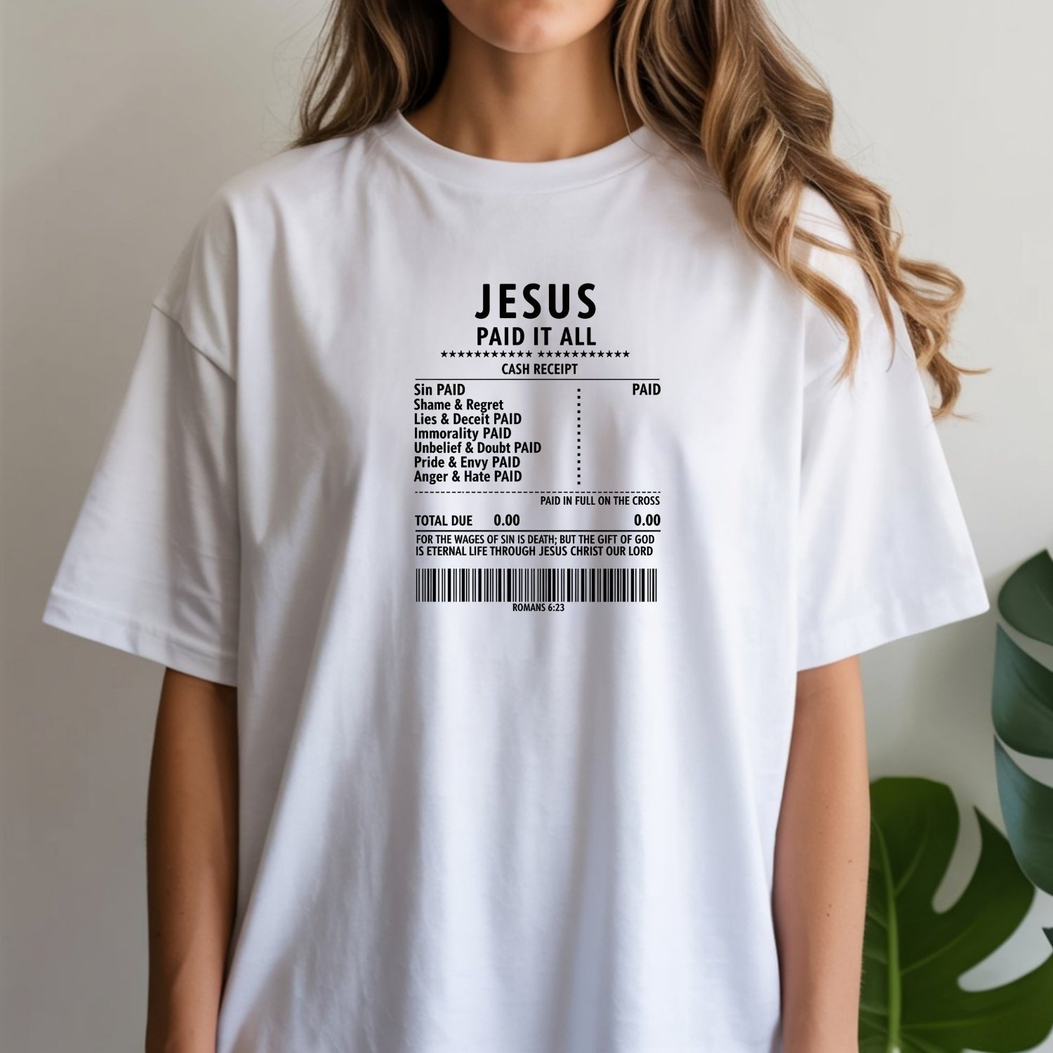 Jesus Paid It All Shirt – Christian Worship Tee, Faith-Based Graphic Shirt