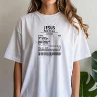 Jesus Paid It All Shirt – Christian Worship Tee, Faith-Based Graphic Shirt